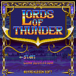 Lords of Thunder (U) Title Screen
